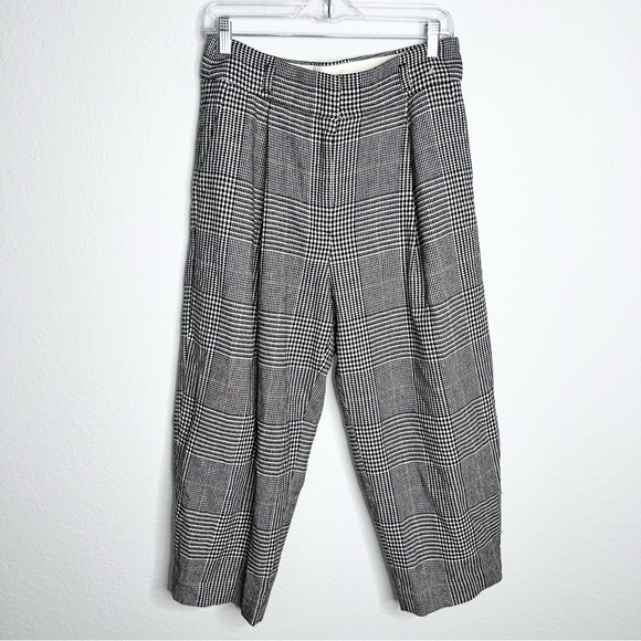 J. Crew Plaid Wool Cropped Pants Size 8 - Picture 2 of 9